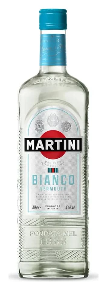 Martini Bianco vermouth bottle