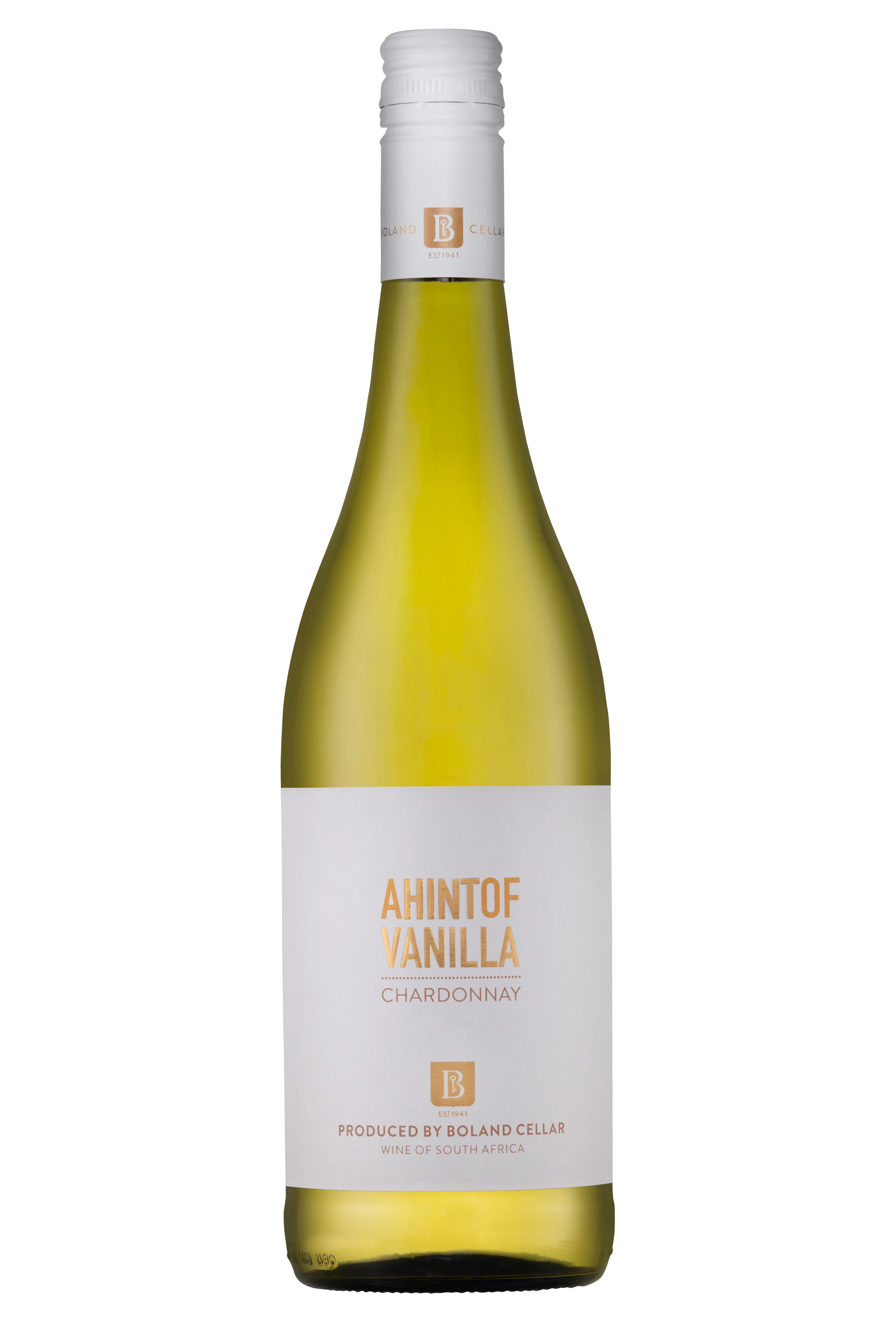 Ahintof Vanilla Chardonnay bottle